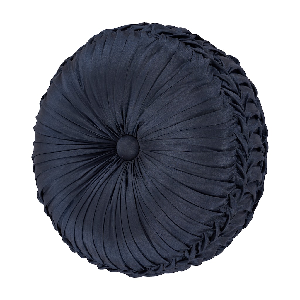 Five Queens Court Bristol Tufted Round Decorative Throw Pillow