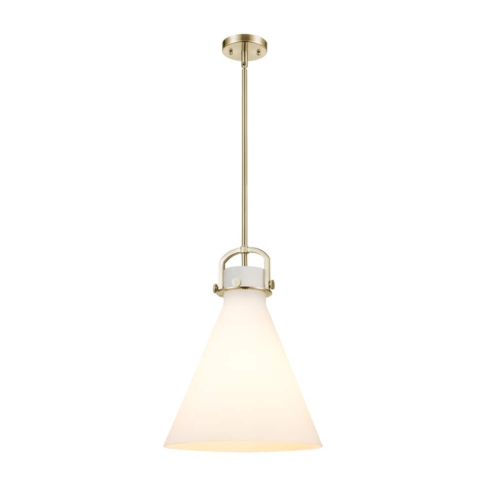 Innovations Lighting Downtown Urban - Newton Cone - 1 Light 14" Stem Hung Arched-Frame Pendant
