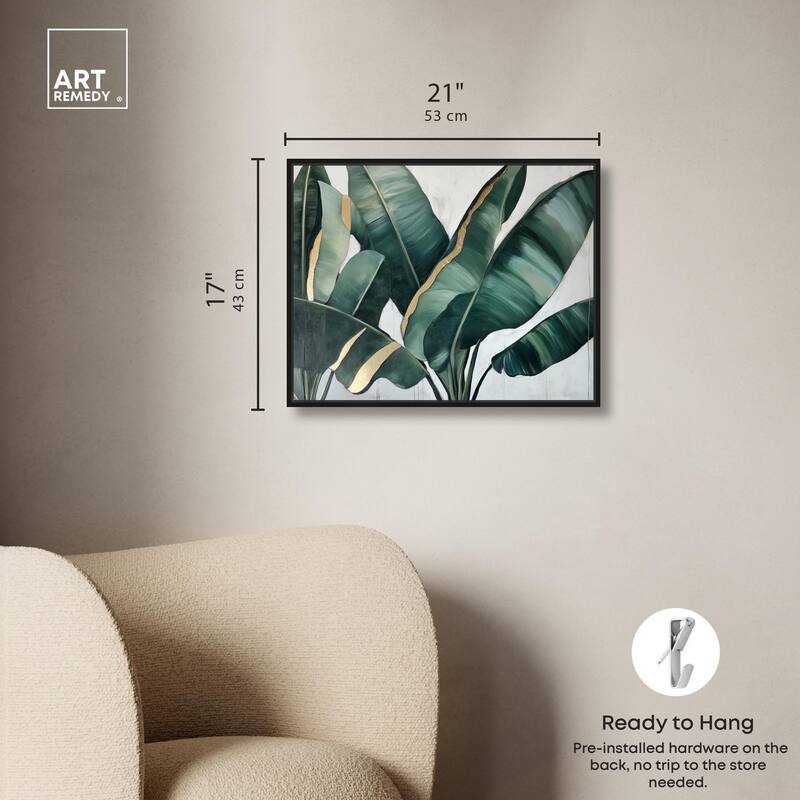 Jungle Jewel Jade I Canvas by Art Remedy