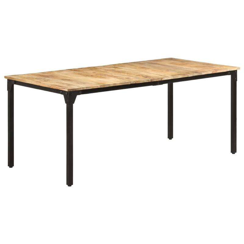 vidaXL Dining Table 70.9"x35.4"x29.9" Rough Mango Wood
