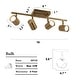preview thumbnail 5 of 8, Modern Farmhouse 4-Light Adjustable Linear Ceiling Track Lighting Kit Flush Mount Ceiling Light