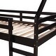 preview thumbnail 7 of 6, Espresso Twin Size Loft Bed with Slide House Bed with Slide