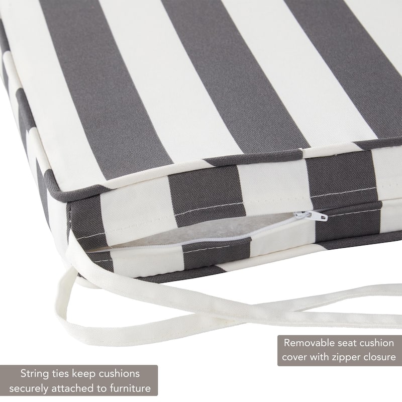 Greendale Home Fashions 18" Square Outdoor Chair Pad (Set of 2)