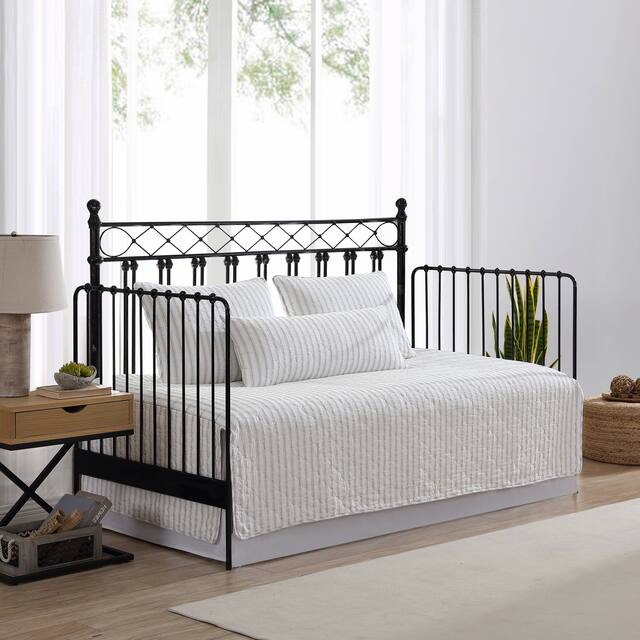 Stone Cottage Willow Way Ticking Stripe Cotton Daybed Cover Set