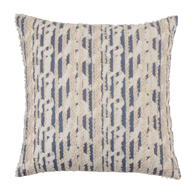 Throw Pillow With Textured and Printed Design