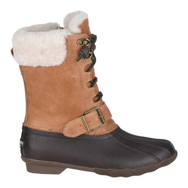 saltwater misty shearling duck boot