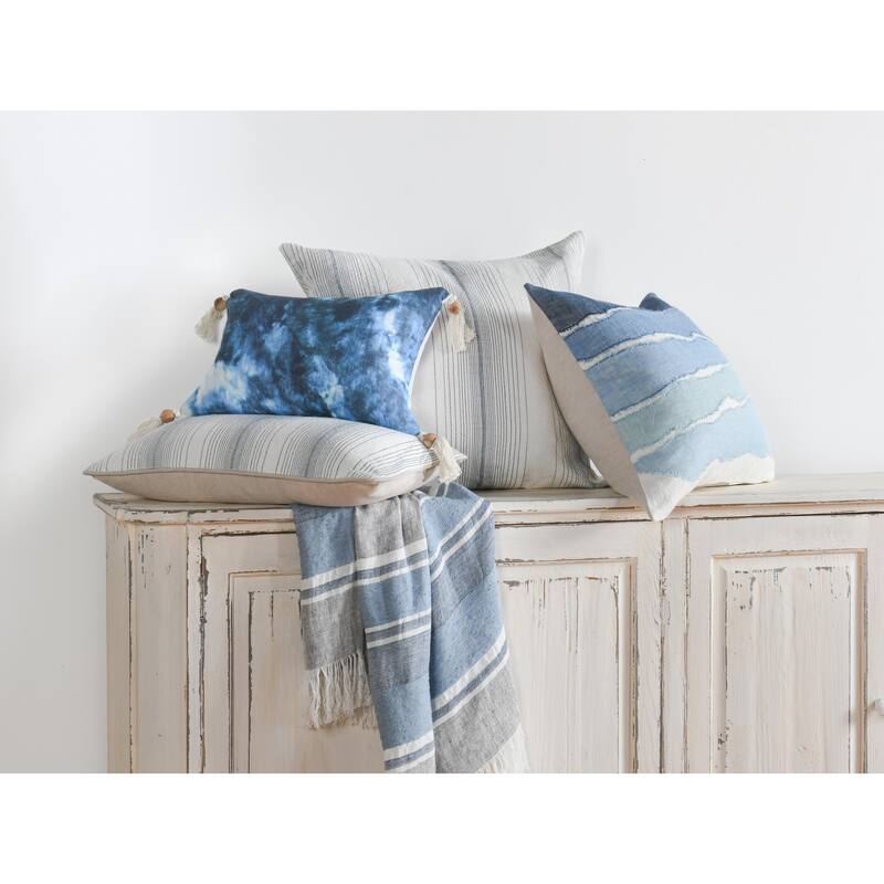 Villa by Classic Home Theta Linen Blend Throw Pillow