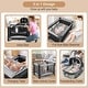 preview thumbnail 7 of 19, 5-in-1 Portable Baby Playard with Cradle and Storage Basket - 43.5"L x 31"Wx 31"H