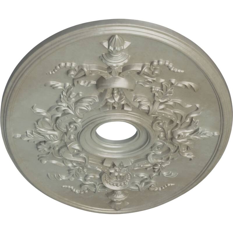 30 3/4"W x 21/14"H x 3 7/8"ID x 1 5/8"P Alexa Ceiling Medallion