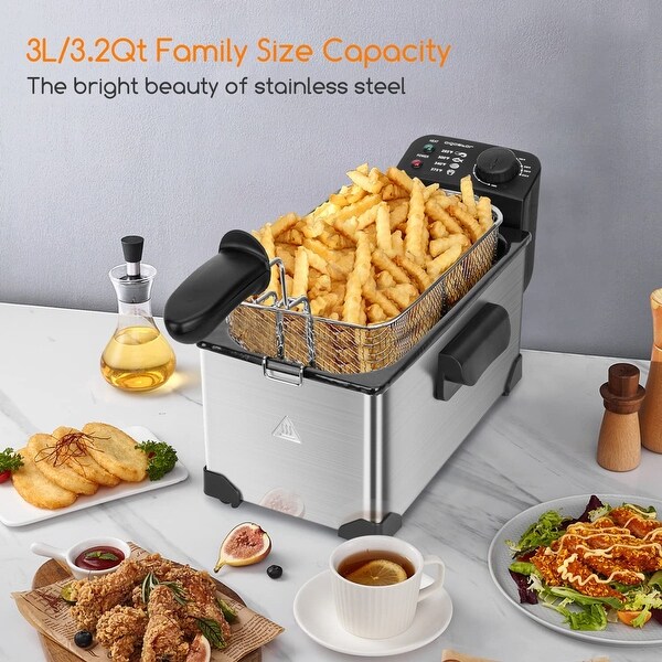 Family size deep fryer cheap