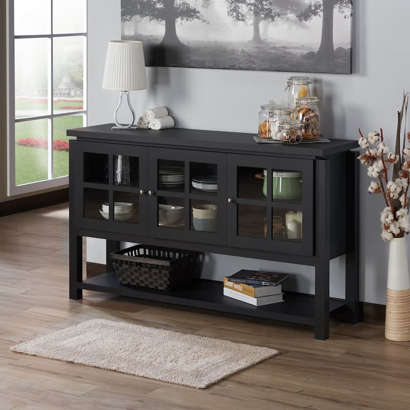 Furniture of America Wins Modern Farmhouse 5shelf Buffet Table On