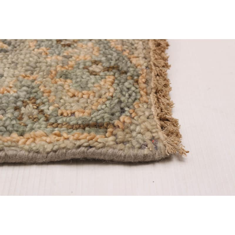 ECARPETGALLERY Hand-knotted Jules Serapi Grey Wool Rug - 8'11 x 11'10