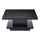 preview thumbnail 23 of 41, Ross Modern Square Coffee Table with Wrap Around Base Shelf and Hidden Storage by Strick & Bolton