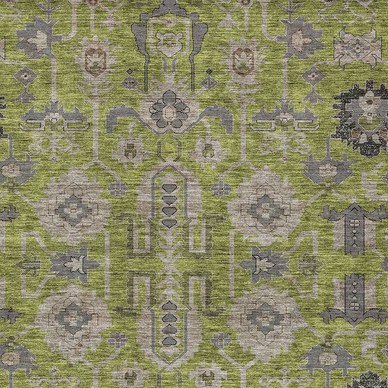 HomeRoots Oriental Traditional Rectangle Outdoor Rug