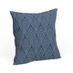 preview thumbnail 38 of 39, Carson Carrington Verdalsora Geometric Print Pillow 16" x 16" - Blue