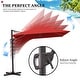 preview thumbnail 35 of 33, Outdoor Patio Umbrella 9 FT x 11 FT Cantilever-Offset Umbrella with No Base