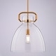 preview thumbnail 9 of 8, Madrona 1 Light Contemporary Pendant Light Clear Glass