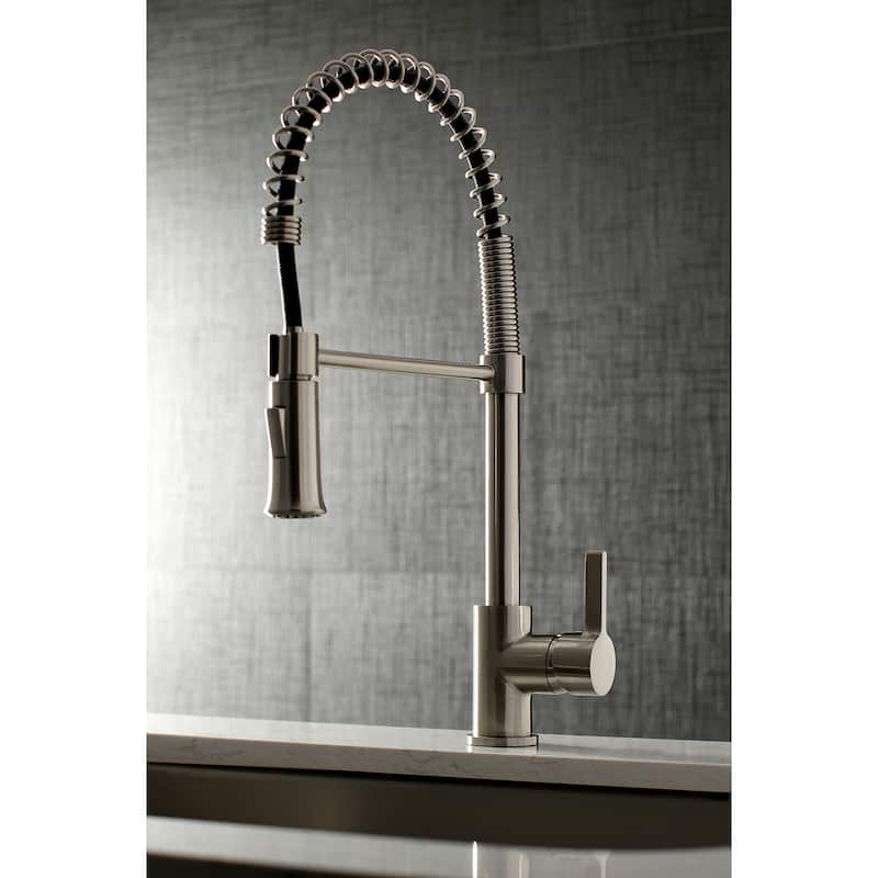 Kingston Brass Continental Single-Handle Pre-Rinse Kitchen Faucet