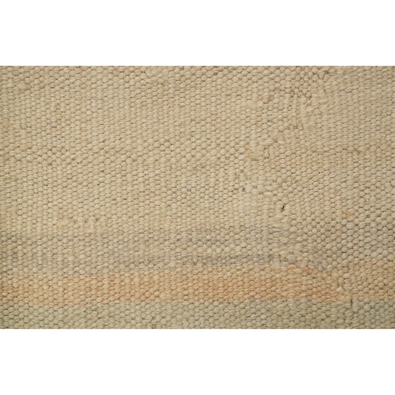 Hand Woven Oriental 100% Wool Carpet Southwestern Tribal Multi-Colored Kilim Area Rug - 9' 9'' X 6' 7''