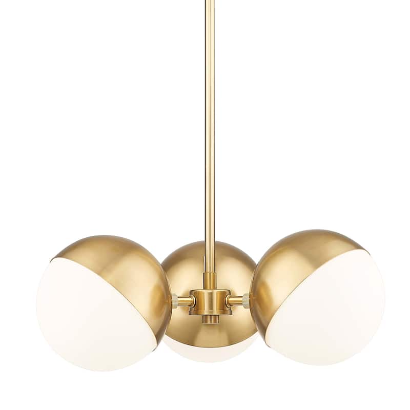 Z-Lite 7517-3 Realm Sphere 3 Light 18" Wide Chandelier - Modern Gold