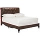 preview thumbnail 7 of 6, SAFAVIEH Hathaway Brown Bed (Queen)