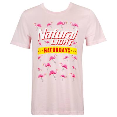 Natty Naturdays Flamingos Pink Tee Shirt