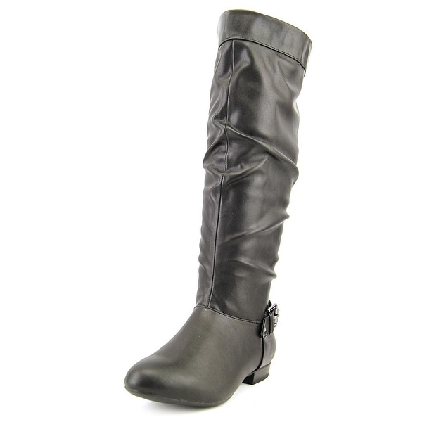 Style & Co Pettra Women Round Toe Synthetic Black Knee High Boot