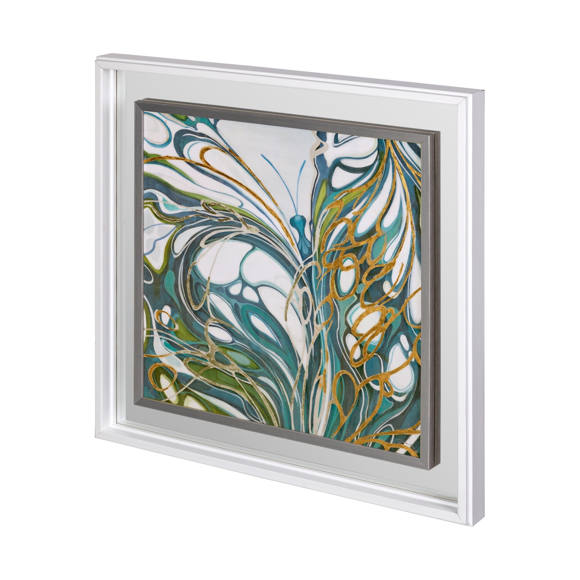 Mercana Metamorhosis I by Liz Jardine a Hand Embellished Textured Framed Art Print