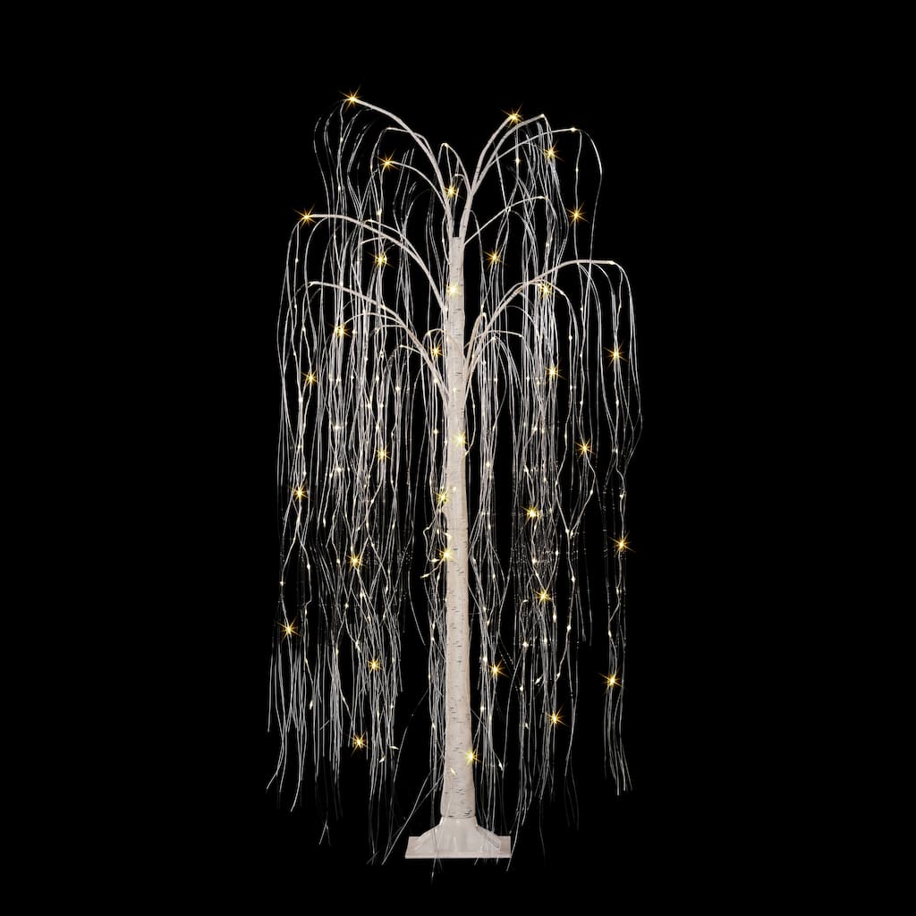Puleo International 5 ft. Pre-Lit Outdoor Willow Tree