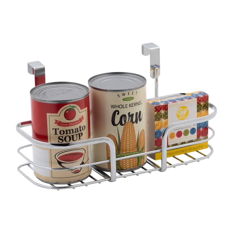Kitchen Details Over the Cabinet Organizer in Chrome