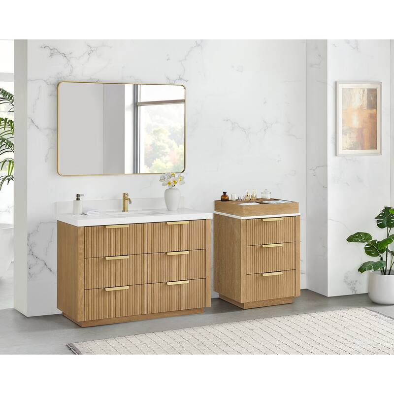 Santarem Solid Wood Partitioned Storage Cabinet