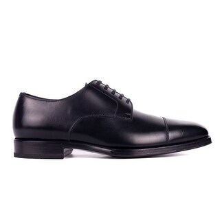 Tom Ford Men's Black Wessex Leather Derby Luxury Shoes - Overstock ...