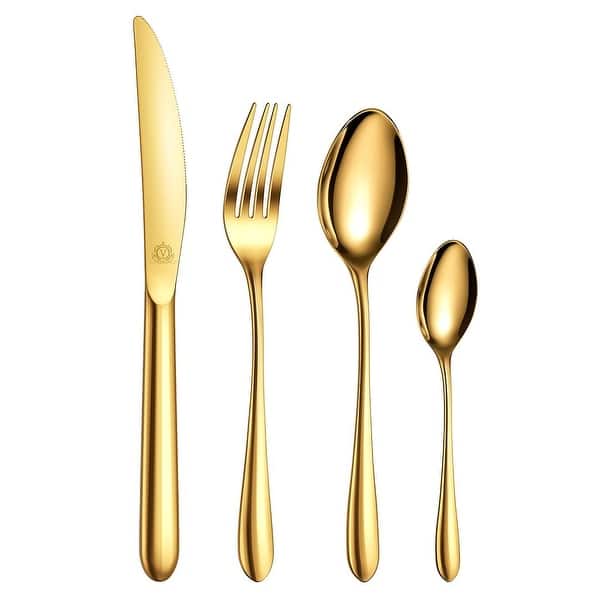slide 2 of 71, vancasso 18/10 Stainless Steel Silverware Set, Flatware Service for 6 or 12