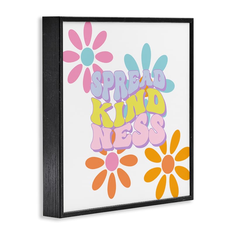 Stupell Groovy Spread Kindness Framed Giclee Art Design By Jesse Keith