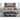 Grey Rectangular Wood Coffee Table with Drawers