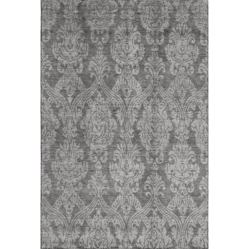 Premium Washable Super Soft Traditional Damask Mayfield Rug