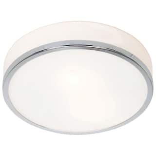 Access Lighting Aero Flush Mount - 10" - Chrome Finish - Replaceable LED