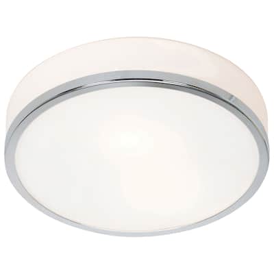 Access Lighting Aero 1-light 10 inch Chrome Flush Mount