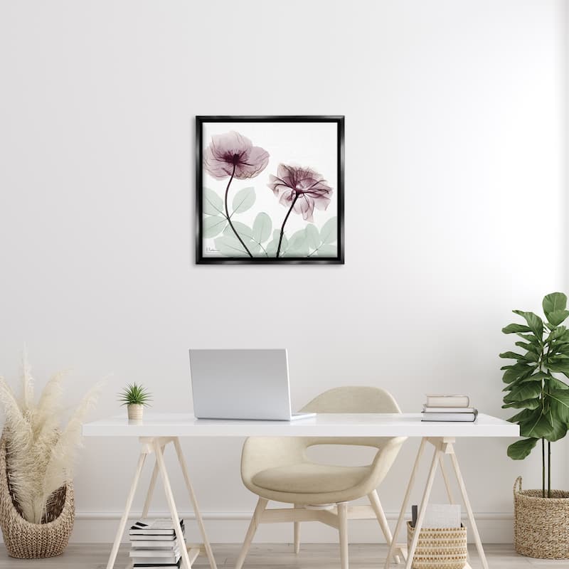 Stupell Delicate Floral Bunches Framed Floater Canvas Wall Art Design By Albert Koetsier