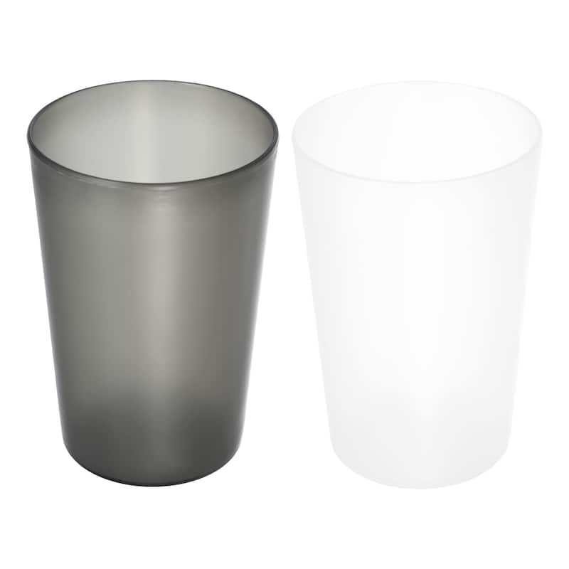 2pcs Bathroom Toothbrush Tumblers PP Cup 4.52"x3.03"