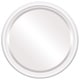 preview thumbnail 1 of 4, Saratoga Framed Round Mirror in Linen White