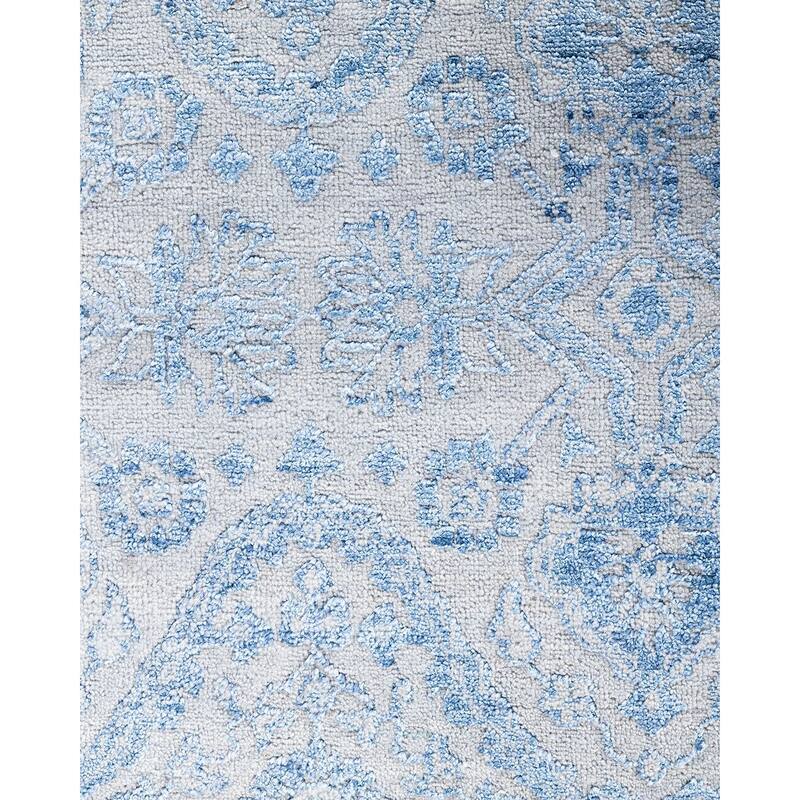Ikat One-of-a-Kind Hand-Knotted Area Rug, Gray - 9' 0" x 12' 4"
