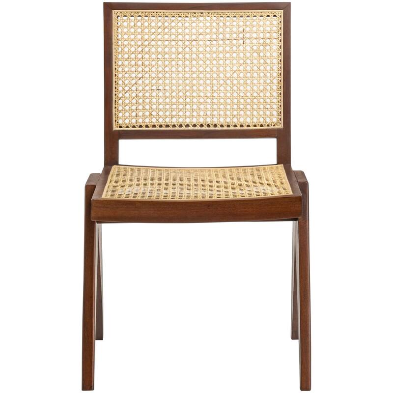 Adelrina Wood & Rattan Dining Chairs (Set of 2) Bed Bath & Beyond