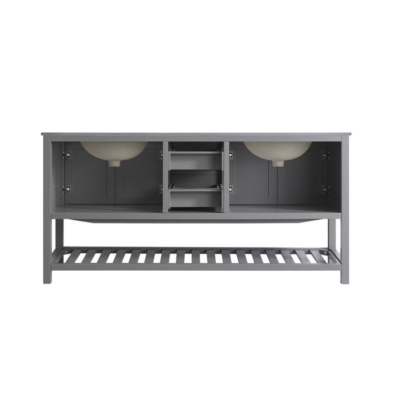 Monaco 72" Double Sink Vanity Base Only