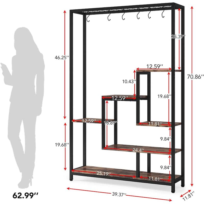 70.9 Inches Tall Large Indoor Plant Stand Metal Plant Shelf