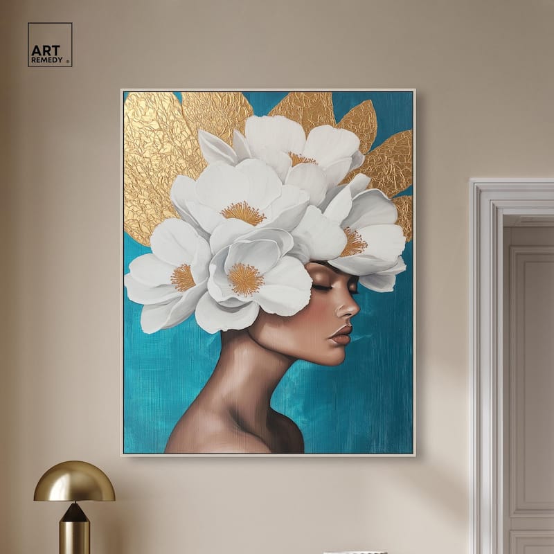 Floral Goddess I Canvas by Art Remedy