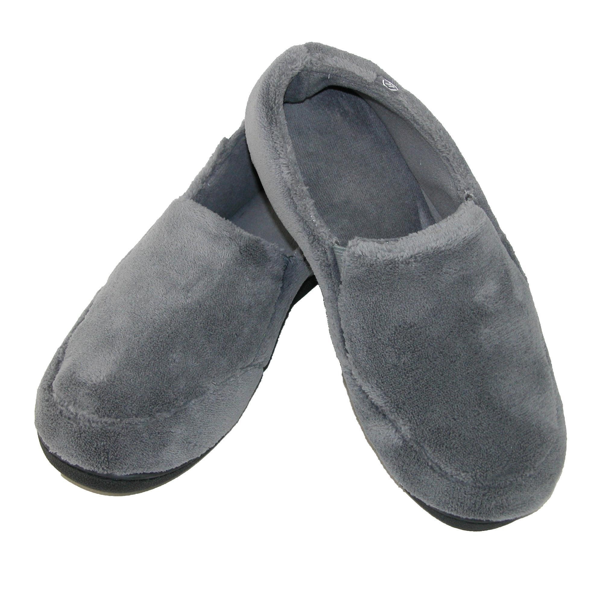 isotoner men's slippers memory foam