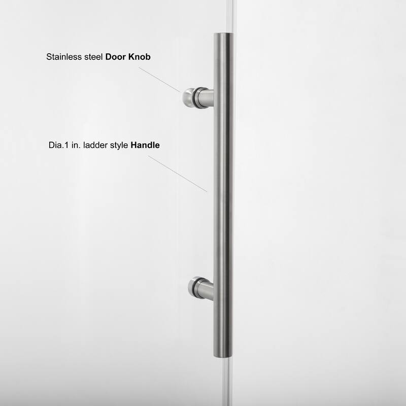 Villena 60" W x 58" H Single Sliding Tub Door,Brushed Gold - 60 inches