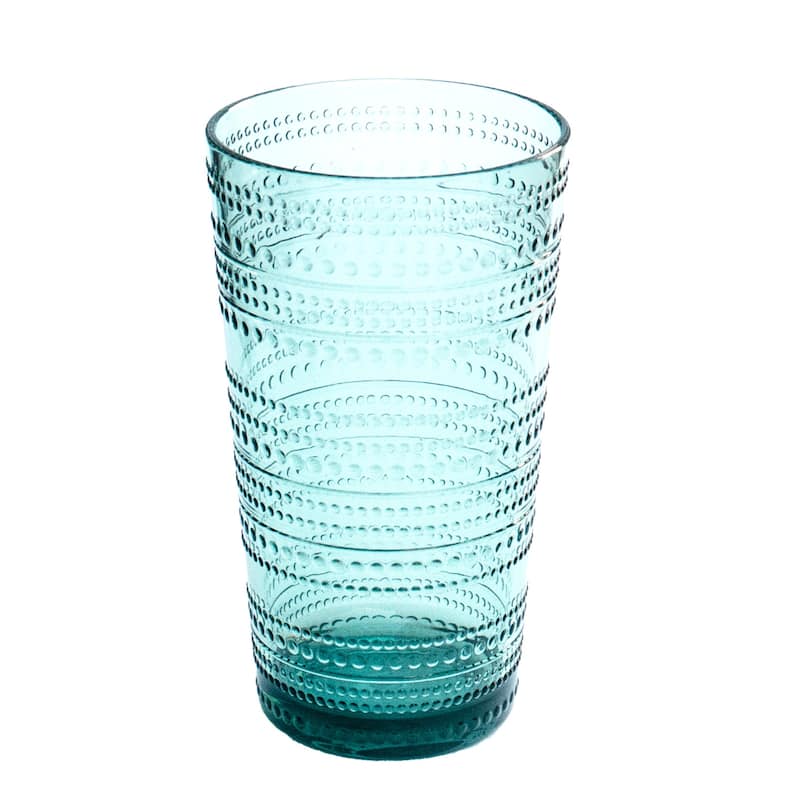 Abode Homewares Beaded Acrylic Drinking Glass - 16 oz - Set of 6