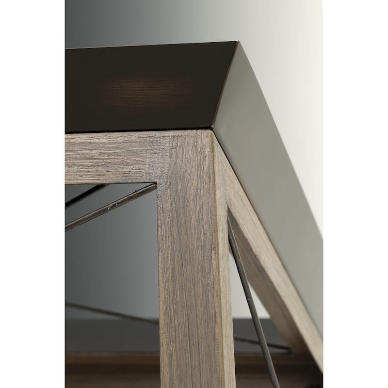 Briarwood Collection Rich Oak Flush Mount Ceiling Light - 9.120" x 15.000" x 15.000" - 9.120" x 15.000" x 15.000"